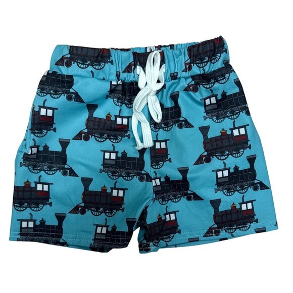 Train-Themed Toddler 2T Shirt & Shorts Set By Marie Elizabeth - Picture 4 of 9